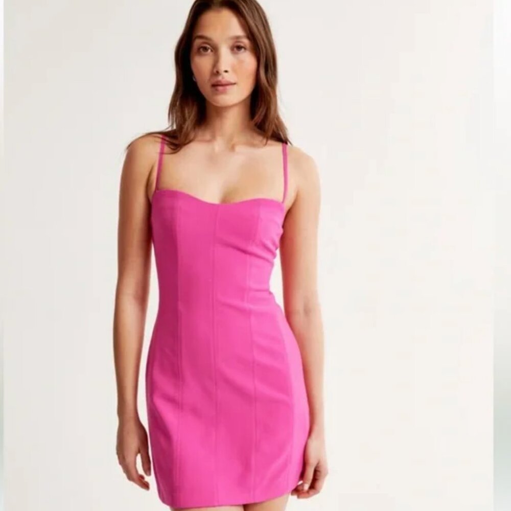 Abercrombie & Fitch Women's Corset Clasp-Back Mini Dress